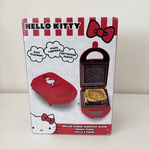Hello Kitty Grilled Cheese Maker New! Non-Stick Sandwich Press Uncanny Brands